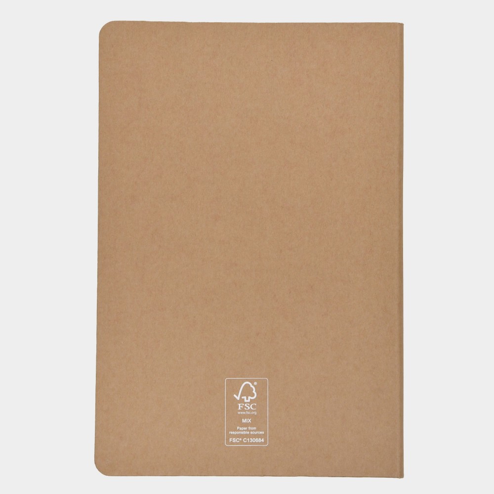 Notebook with hard cover A5 | ANTETOKOUNBROS | Brown Back