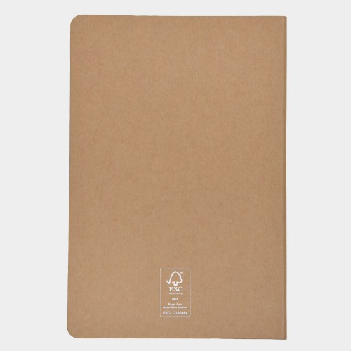 Notebook with hard cover A5 | ANTETOKOUNBROS | Brown Back thumb