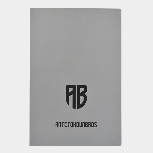 ANTETOKOUNBROS Notebook Softcover A5 | Grey Front thumb