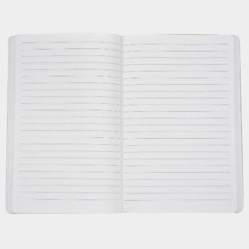 ANTETOKOUNBROS Notebook Softcover A5 | Grey Opened