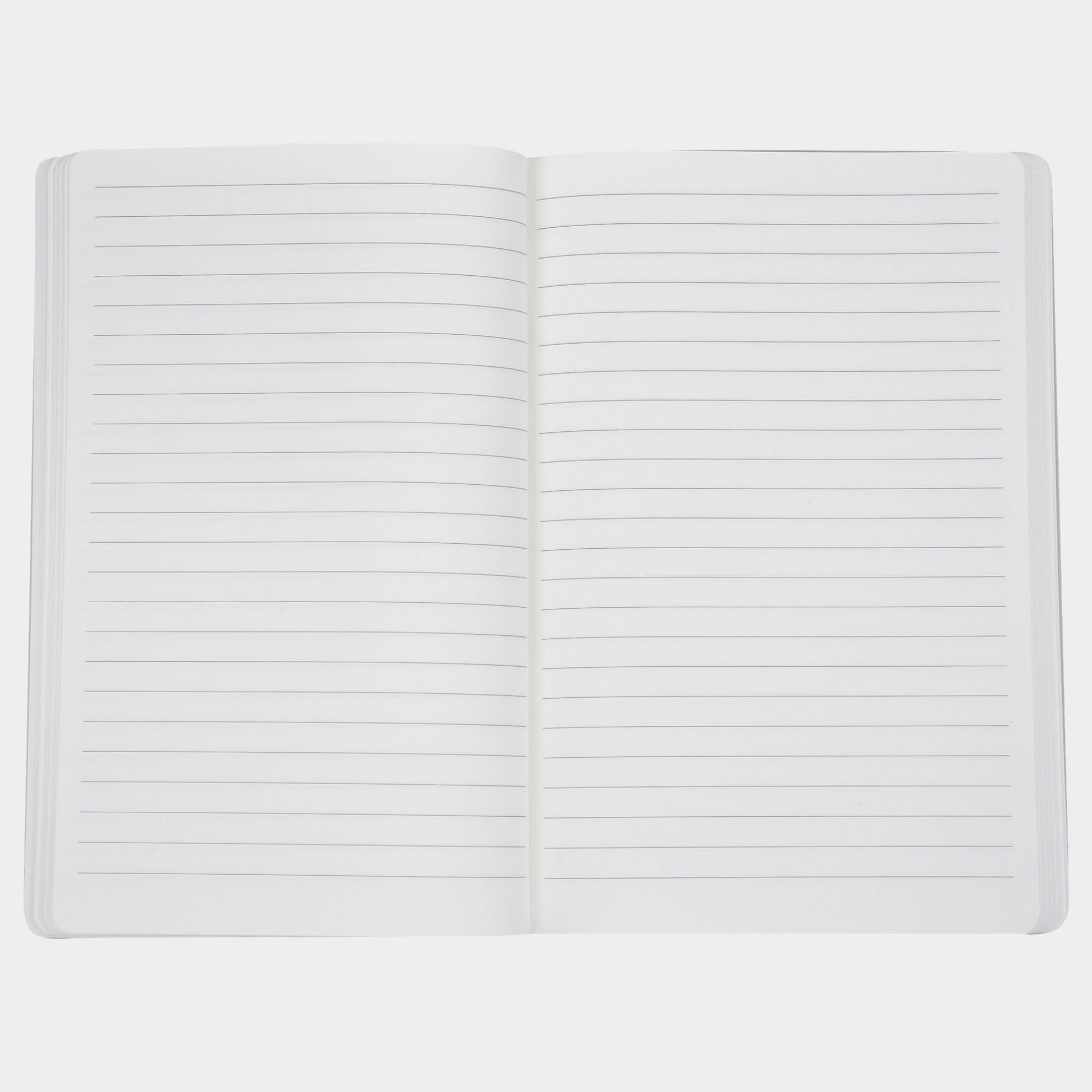 ANTETOKOUNBROS Notebook Softcover A5 | Grey Opened