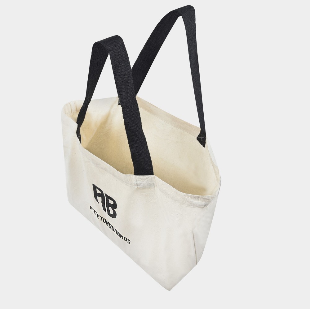 ANTETOKOUNBROS Tote Bag Canvas | Off White | 27lt open