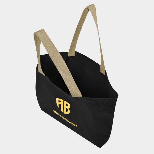 ANTETOKOUNBROS Tote Bag Canvas | Black | 27lt Open thumb