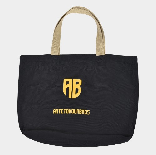 ANTETOKOUNBROS Tote Bag Canvas | Black | 27lt Front thumb