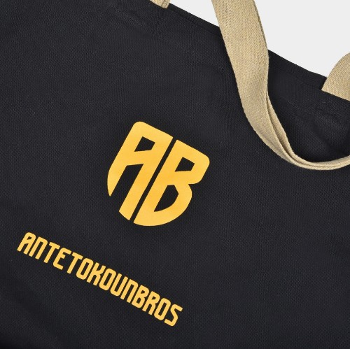 ANTETOKOUNBROS Tote Bag Canvas | Black | 27lt Detail thumb