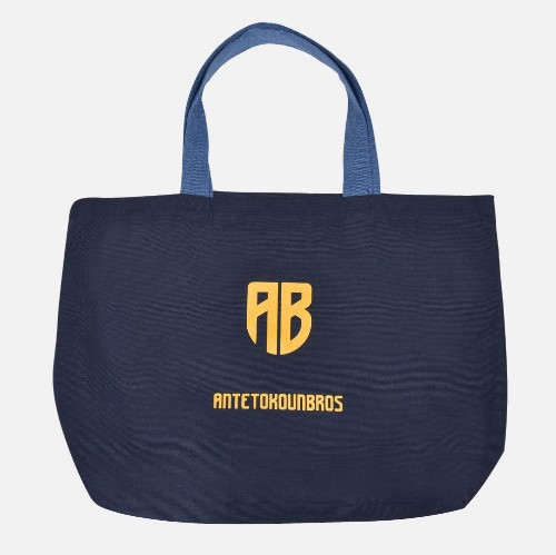 ANTETOKOUNBROS Tote Bag Canvas | Navy Blue | 27lt Front