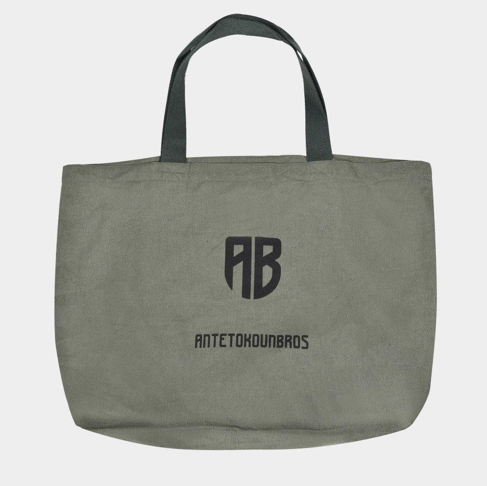 ANTETOKOUNBROS Tote Bag Canvas | Green | 27lt Front