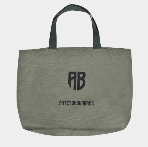 ANTETOKOUNBROS Tote Bag Canvas | Green | 27lt Front thumb