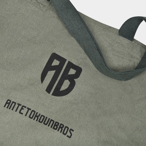 ANTETOKOUNBROS Tote Bag Canvas | Green | 27lt Detail thumb