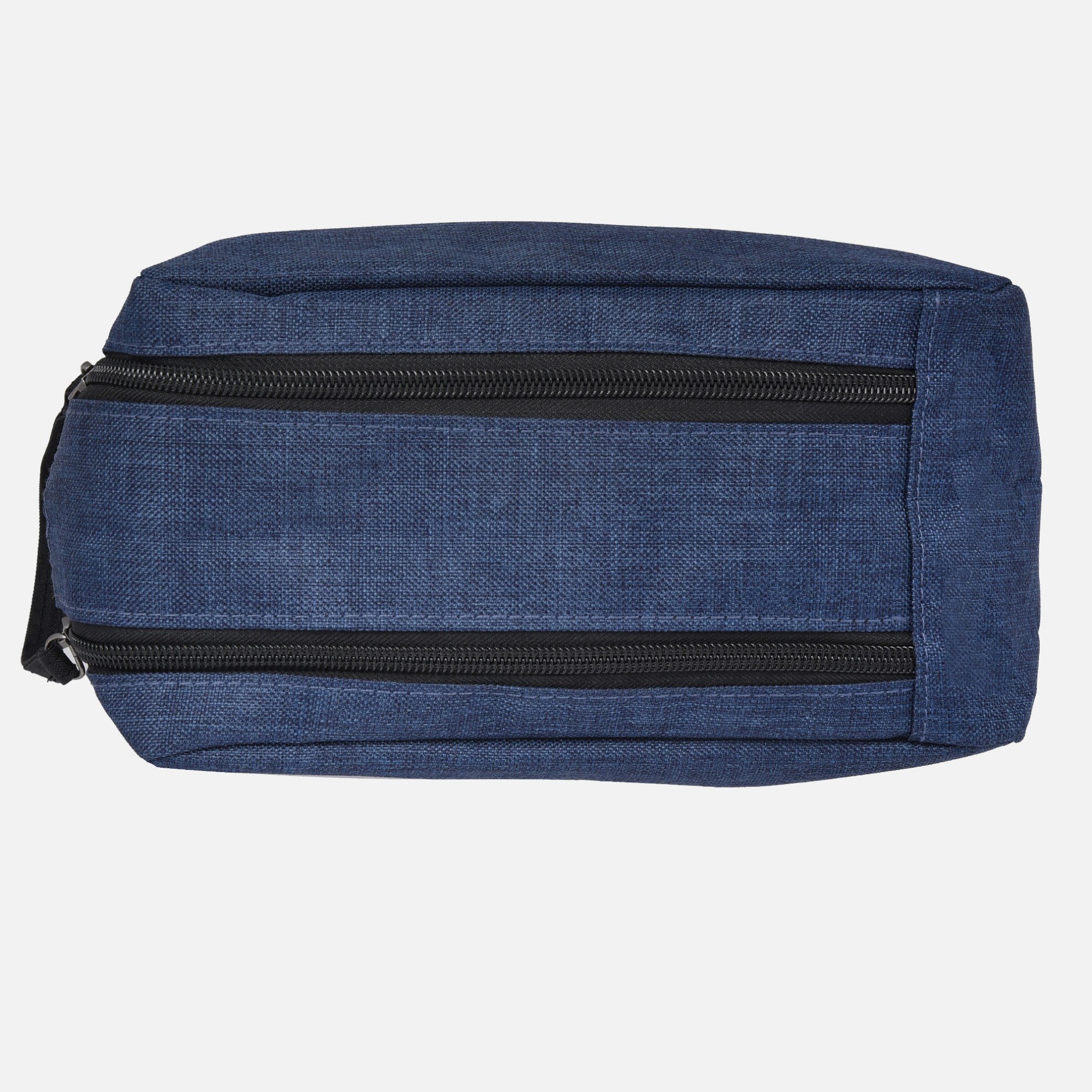 Toiletry Bag Double Zip Blue Up