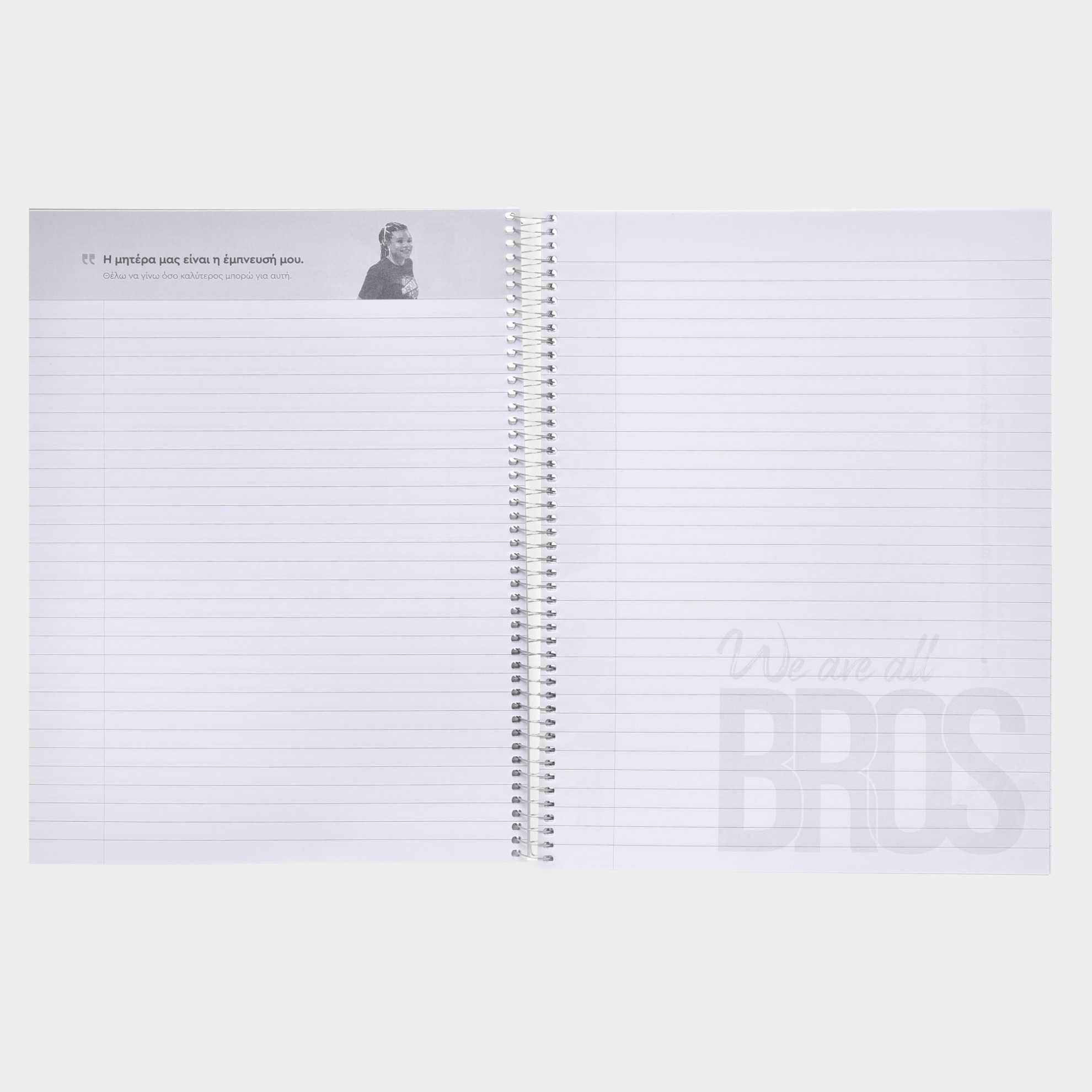 Notebook Legacy Black 4 Subjects | ANTETOKOUNBROS Open