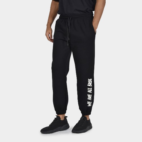 ANTETOKOUNBROS Men's Sweatpants We are all Bros Black Front