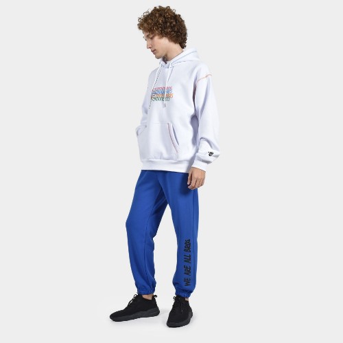 ANTETOKOUNBROS Men's Sweatpants We are all Bros Royal Blue Model Front thumb