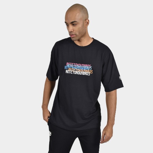 ANTETOKOUNBROS Men's T-shirt Multicolor Black Front
