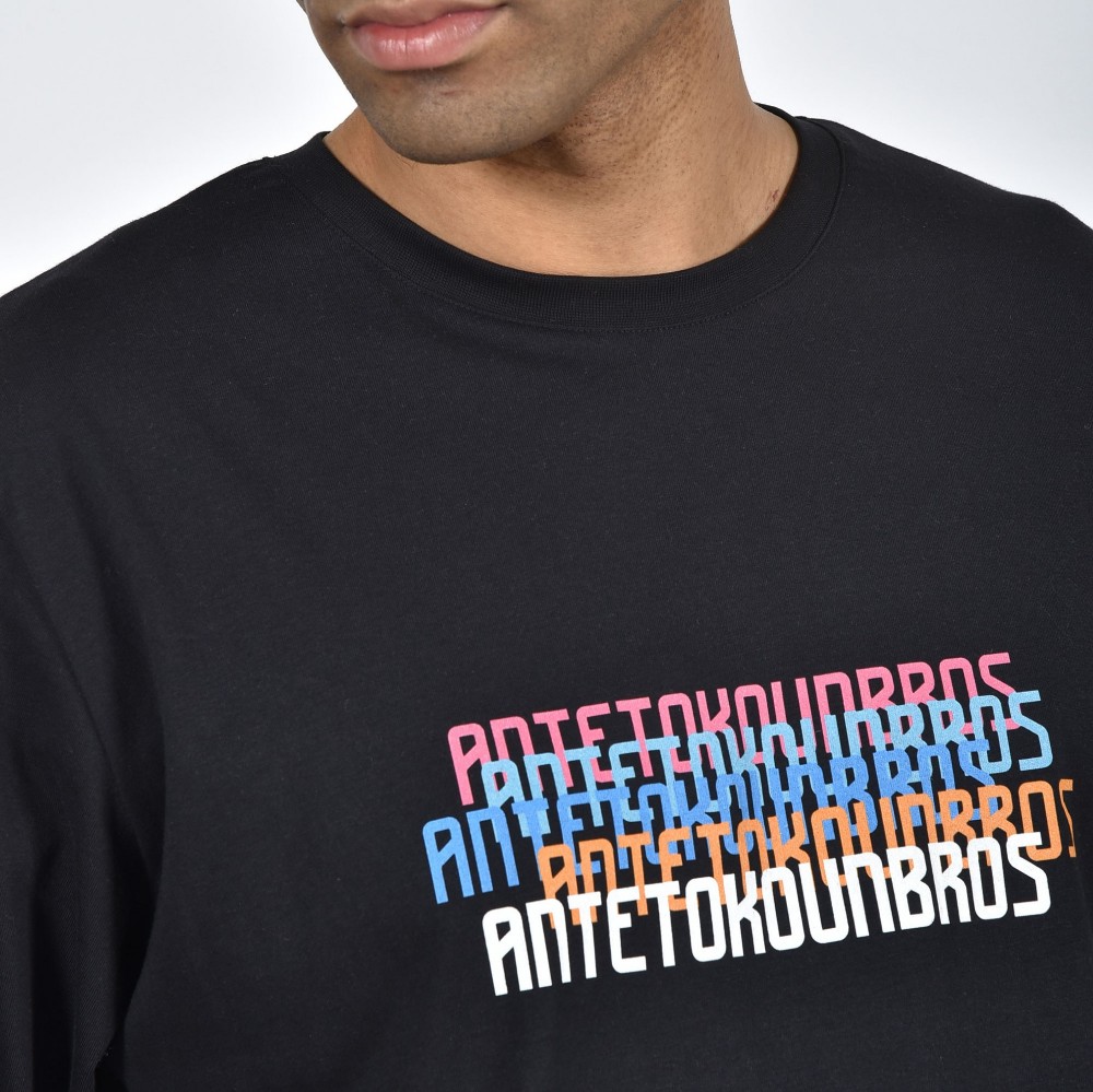 ANTETOKOUNBROS Men's T-shirt Multicolor Black Detail