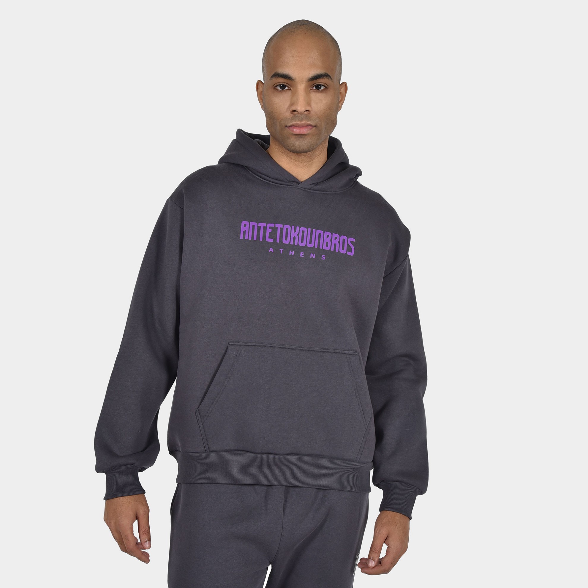ANTETOKOUNBROS Unisex Hoodie Feelfall Athens Grey Mouse Front