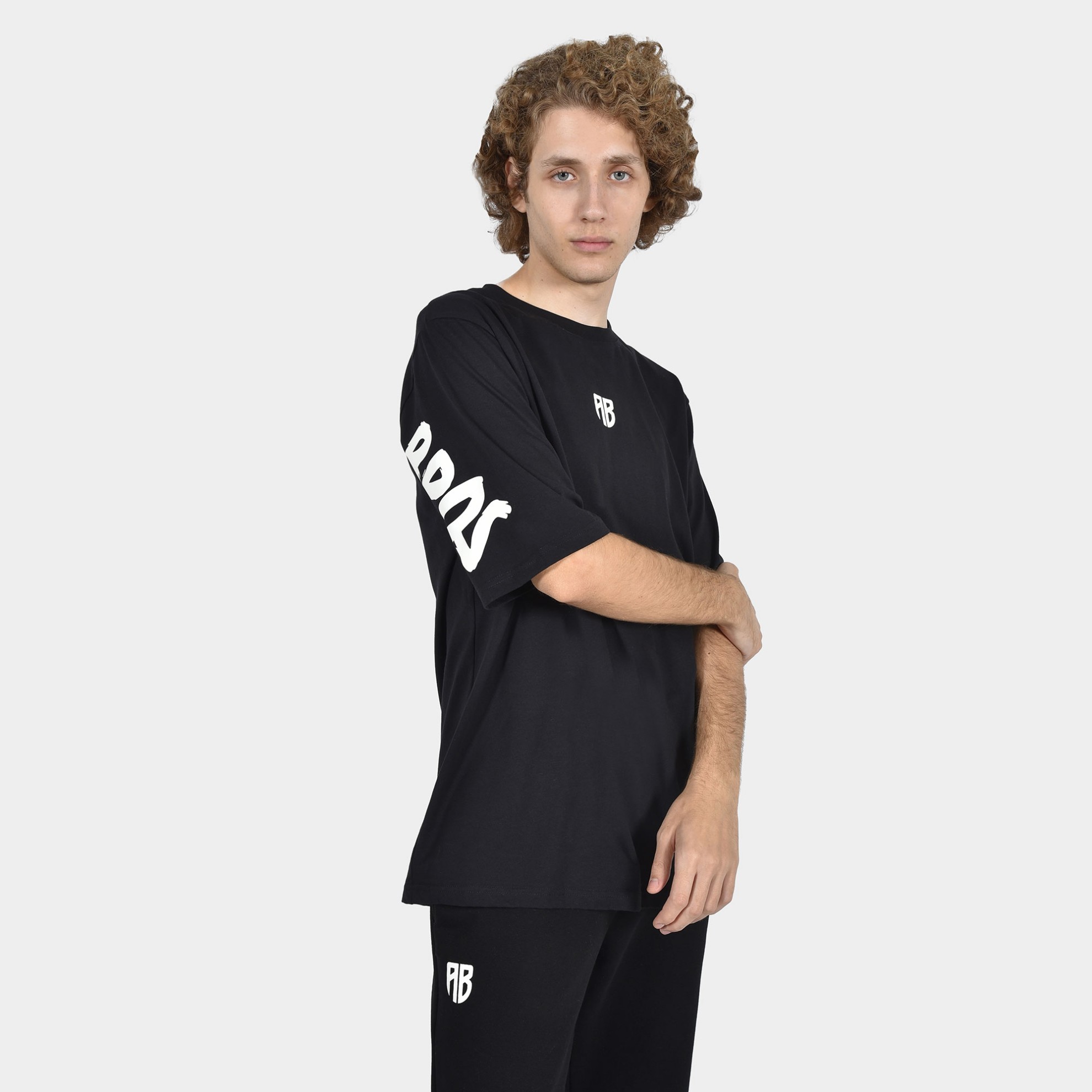 ANTETOKOUNBROS Men's Oversized T-shirt We are all Bros Black Front