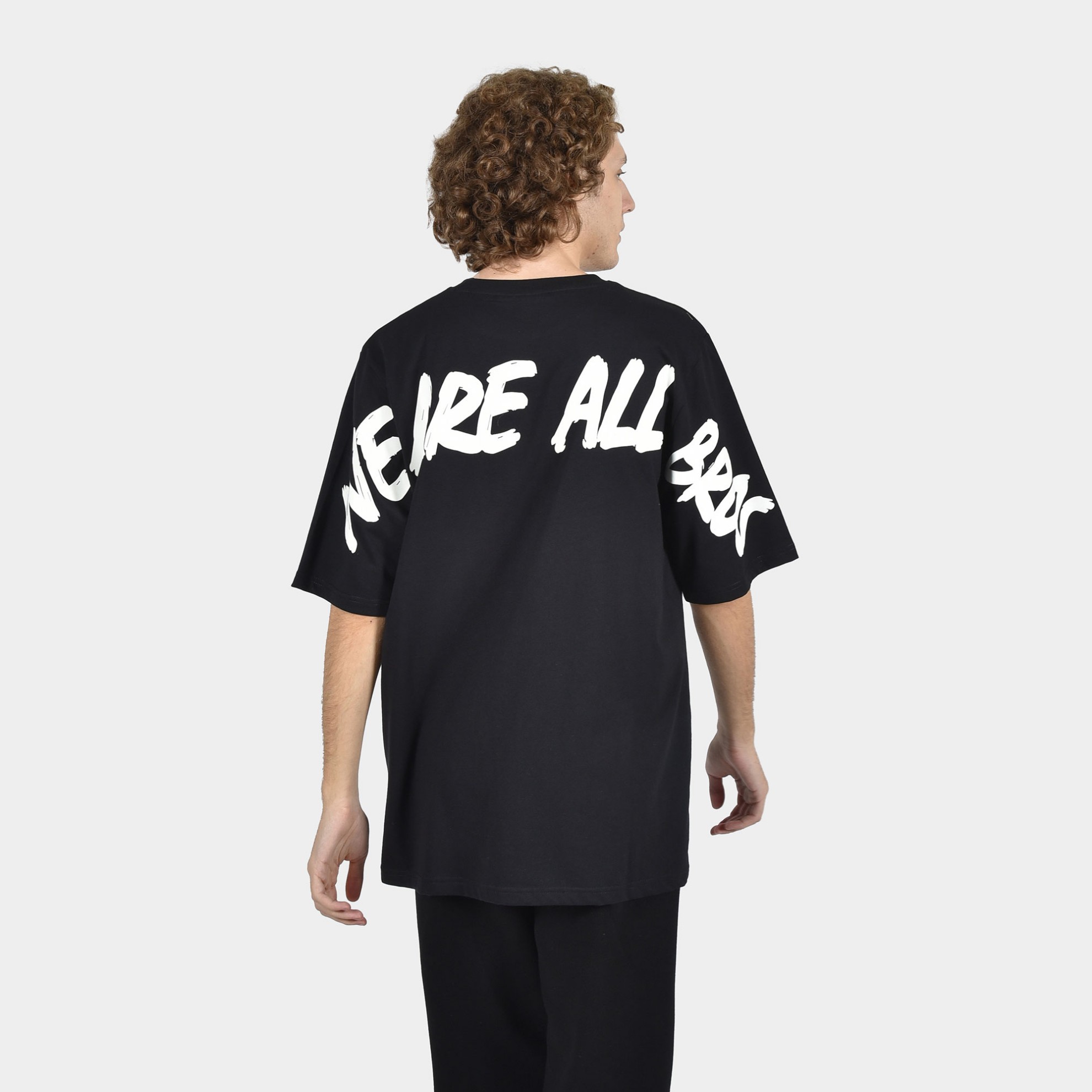 ANTETOKOUNBROS Men's Oversized T-shirt We are all Bros Black Back