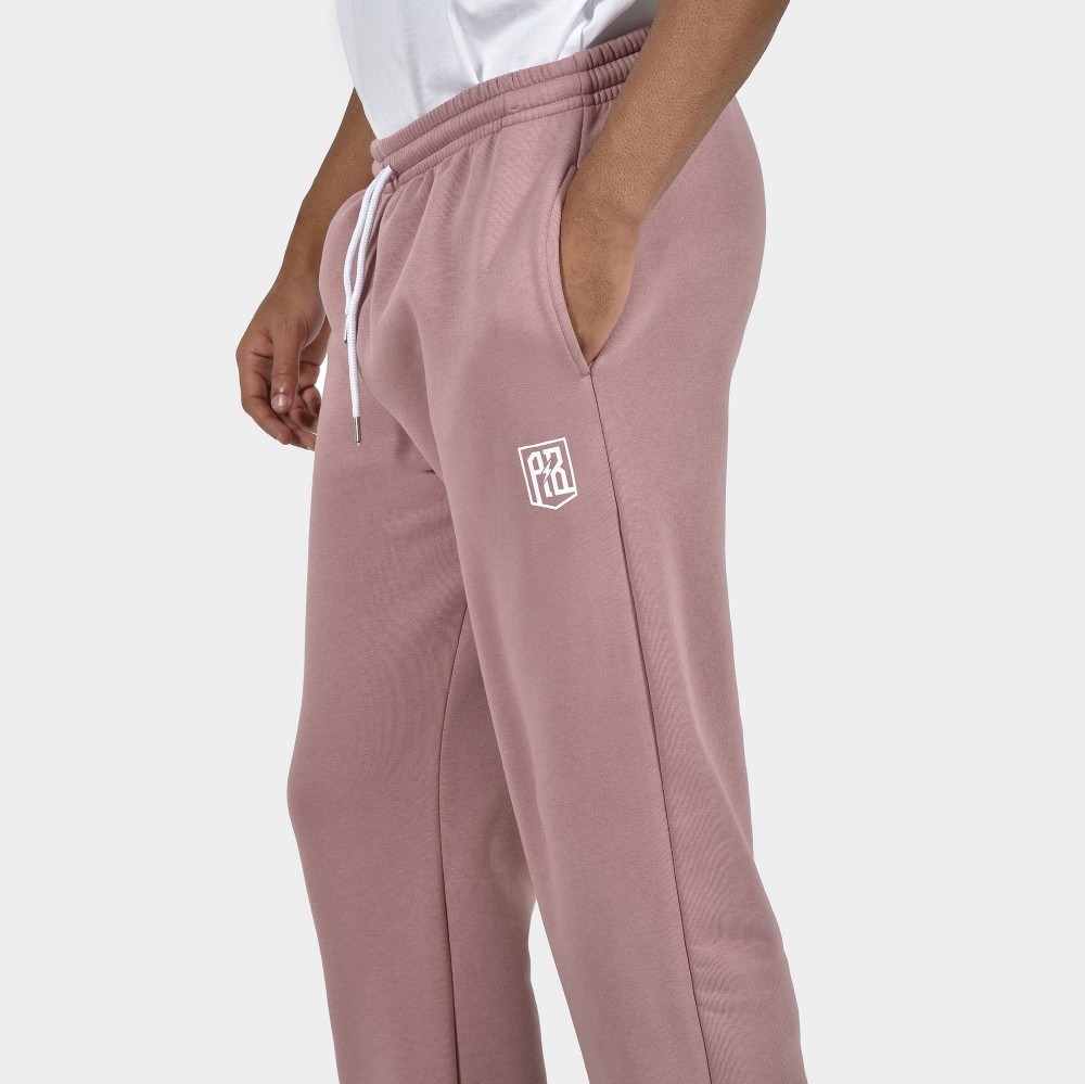 ANTETOKOUNBROS Men's Sweatpants Circle Dusty Rose Detail