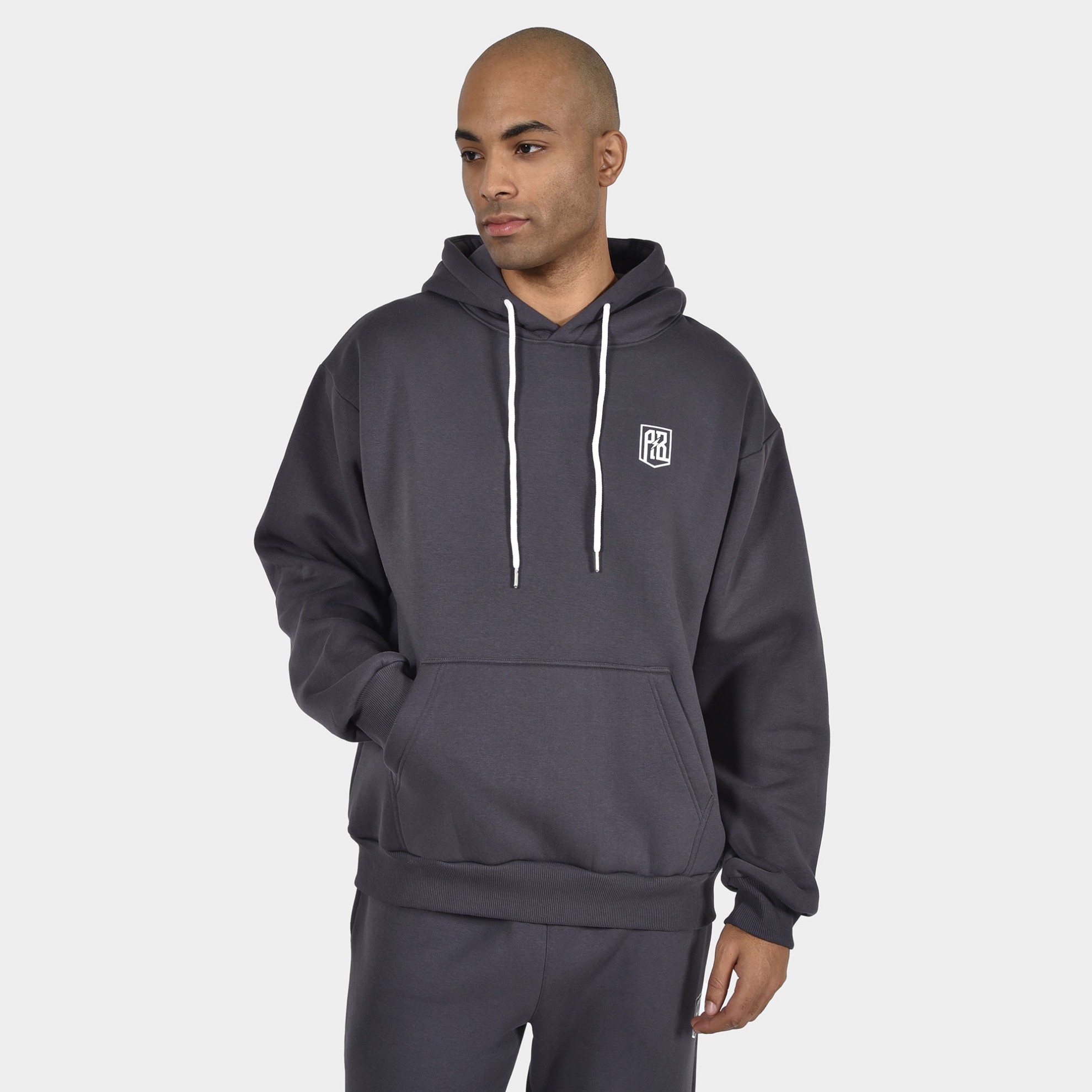 ANTETOKOUNBROS Men's Hoodie Circle Grey Rock Front 1