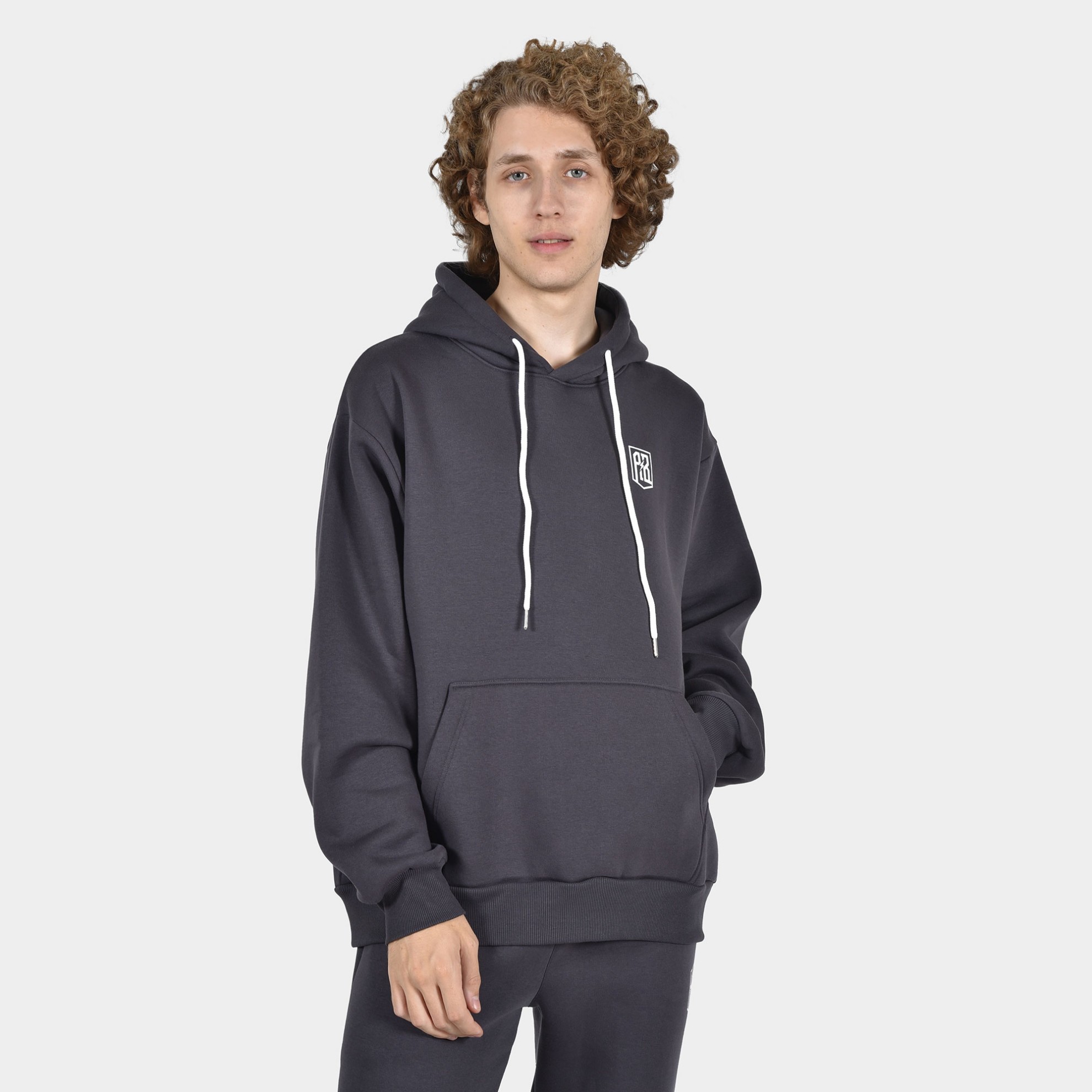 ANTETOKOUNBROS Men's Hoodie Circle Grey Rock Front