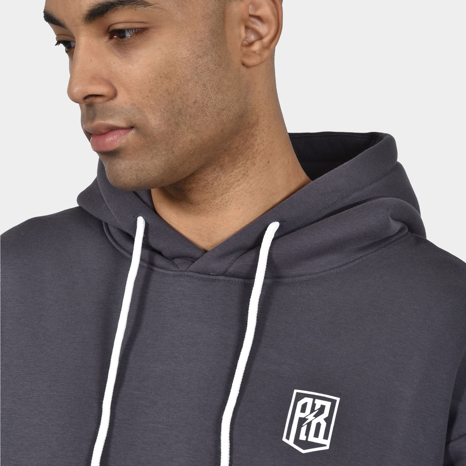 ANTETOKOUNBROS Men's Hoodie Circle  Grey Rock Detail