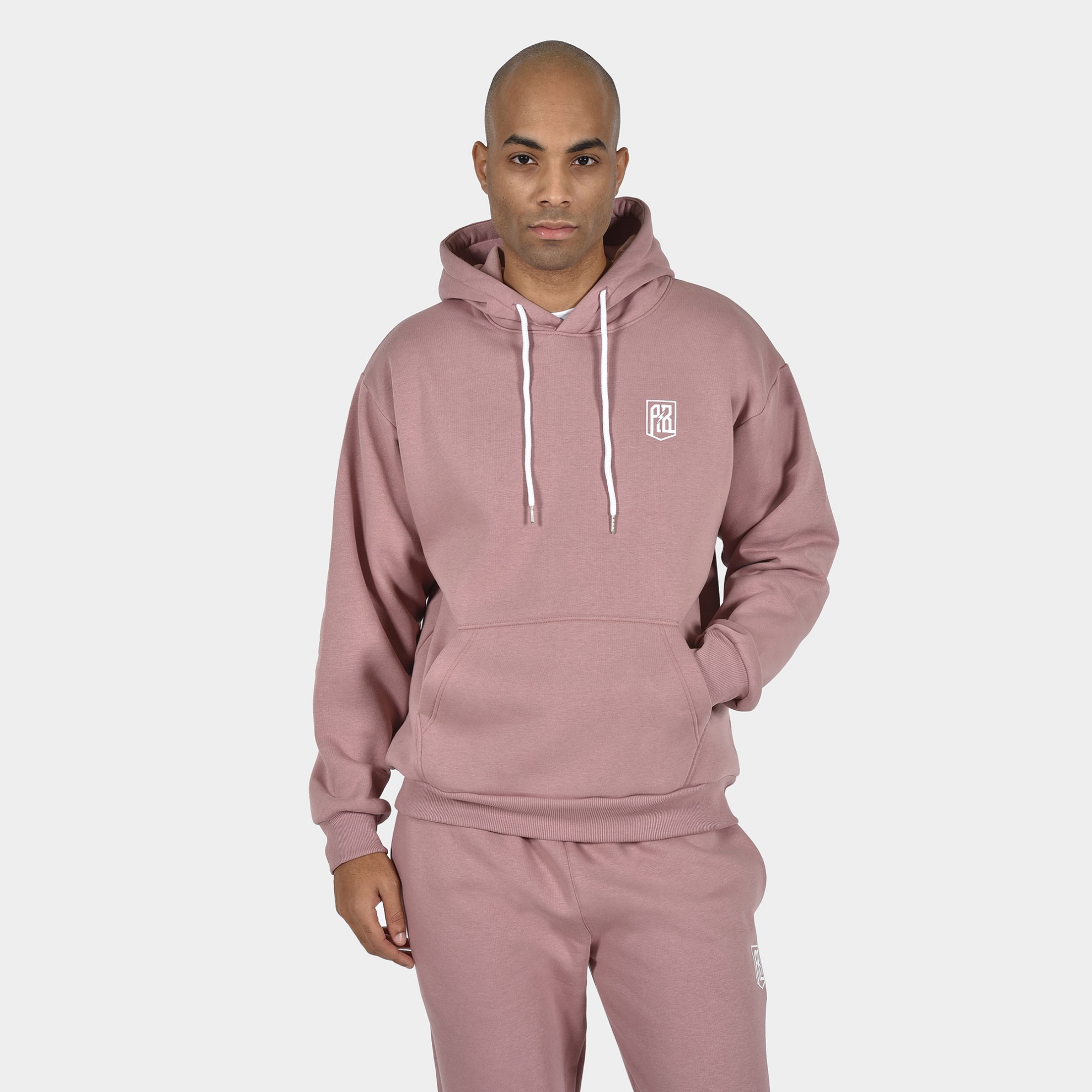 ANTETOKOUNBROS Men's Hoodie Circle Dusty Pink Front