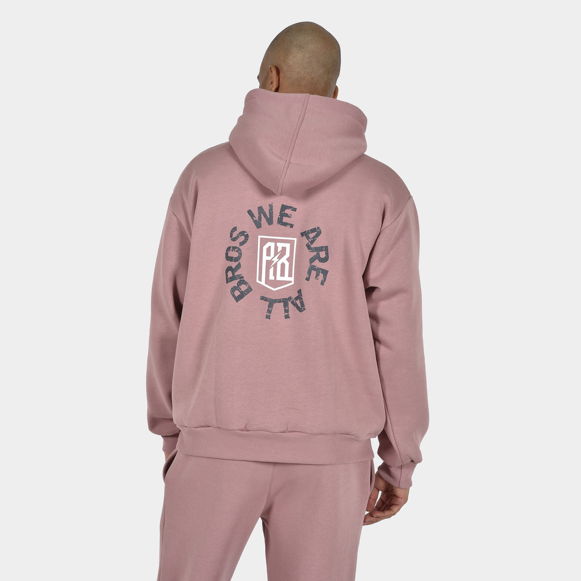 ANTETOKOUNBROS Men's Hoodie Circle Dusty Pink Back