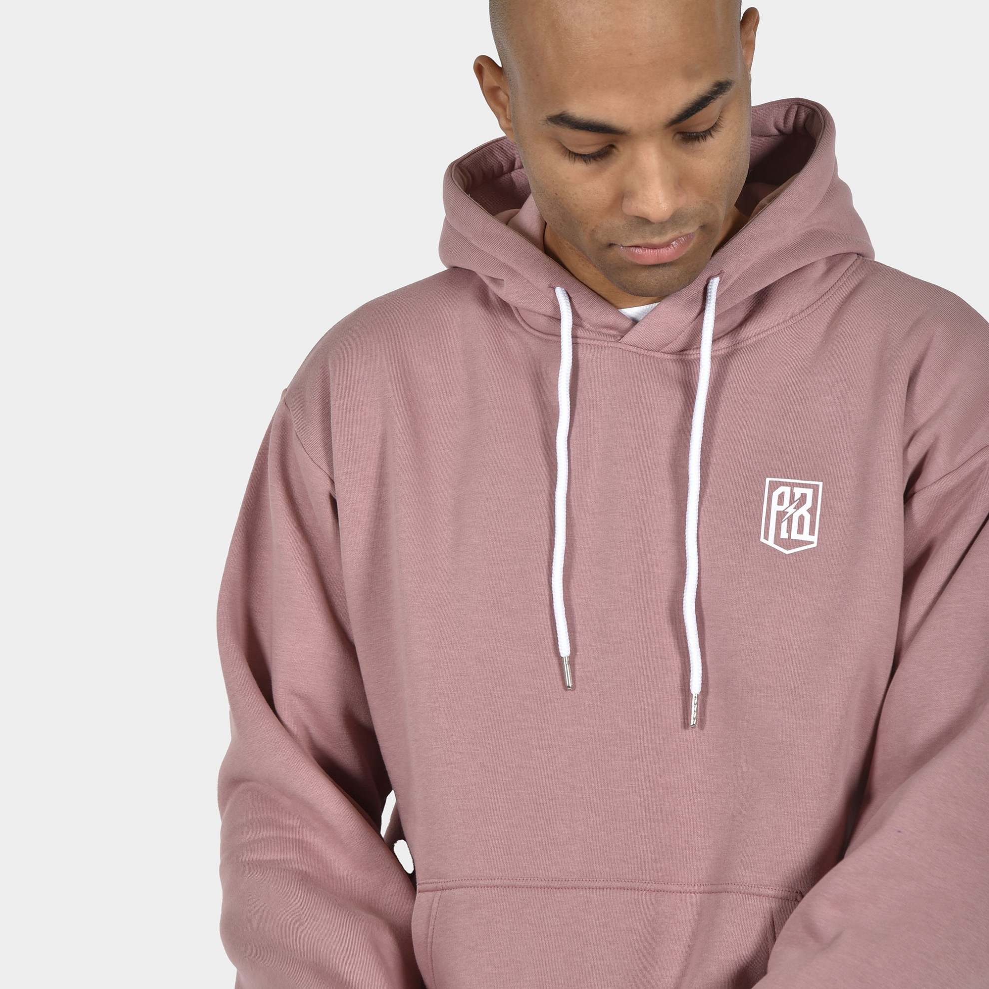 ANTETOKOUNBROS Men's Hoodie Circle  Dusty Pink Detail