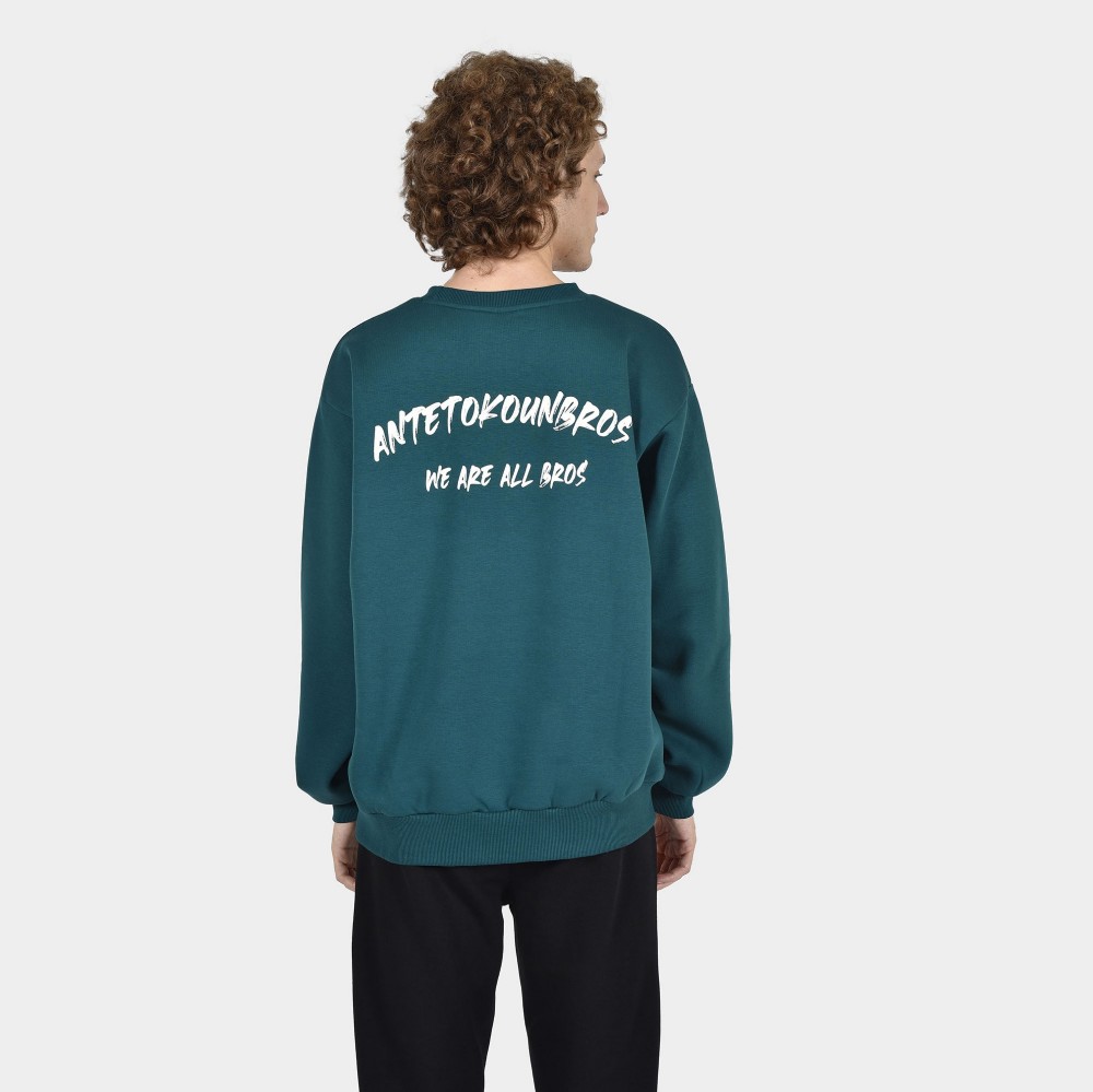 ANTETOKOUNBROS Unisex Sweatshirt Feelfall Petrol Back 1