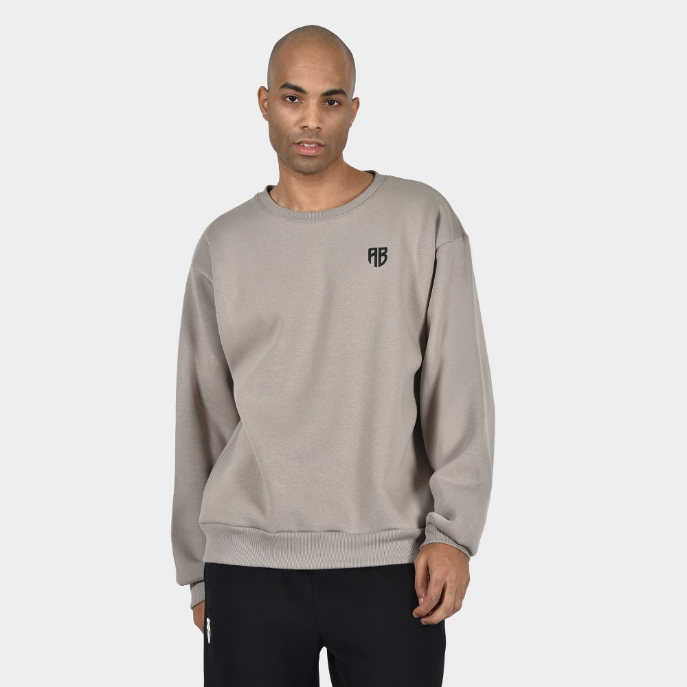 ANTETOKOUNBROS Unisex Sweatshirt Feelfall Grey Rock Front 1