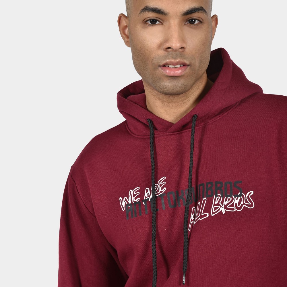 ANTETOKOUNBROS Men's Hoodie Colormaniac Bordeaux Detail