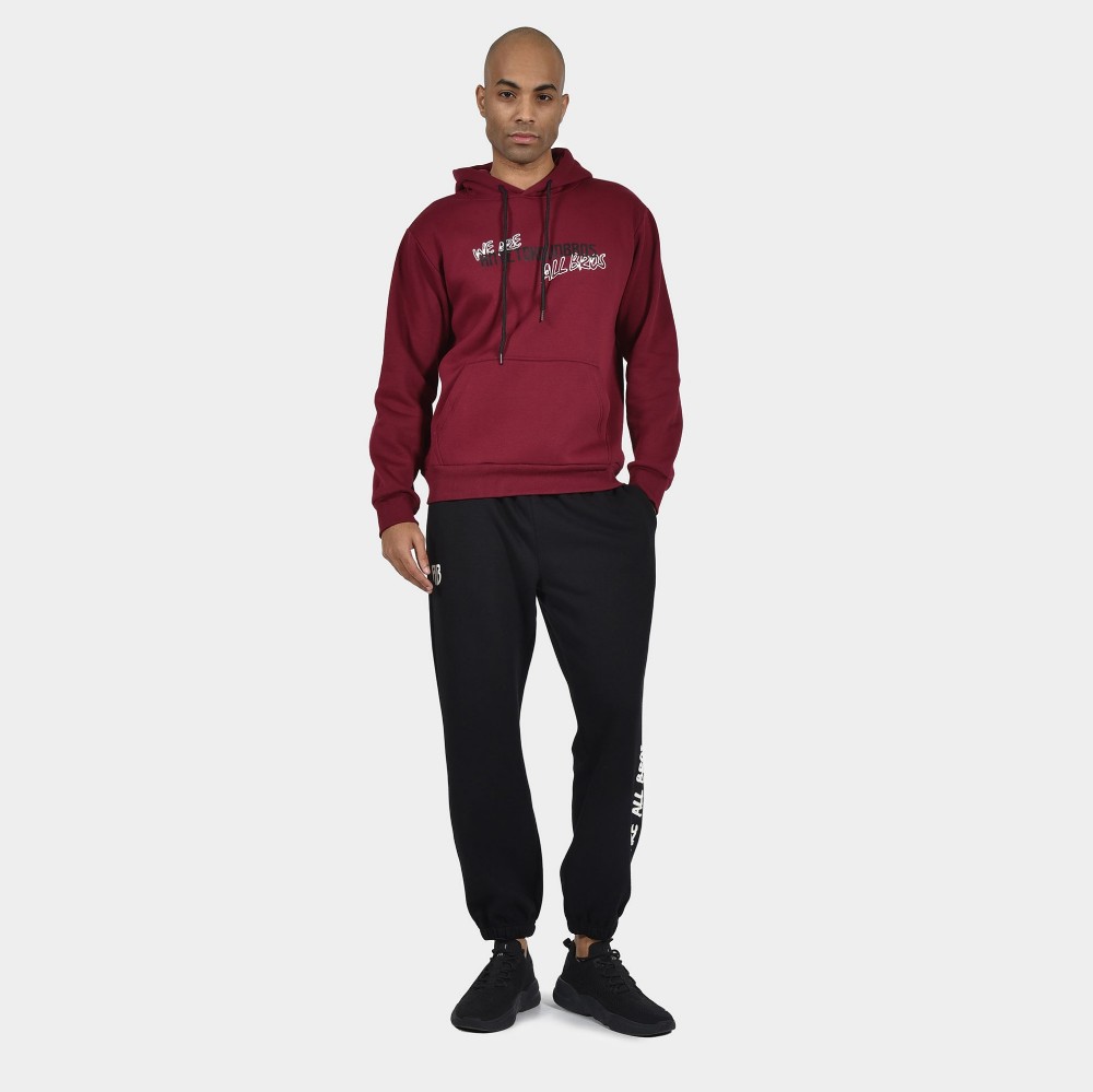 ANTETOKOUNBROS Men's Hoodie Colormaniac Bordeaux Model Front