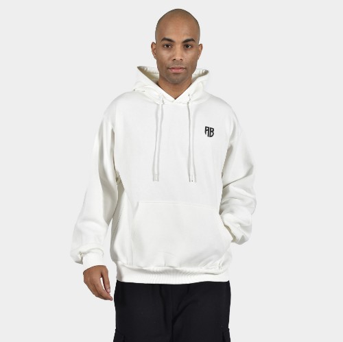 ANTETOKOUNBROS Men's Hoodie Smiley Off White Front 1 thumb