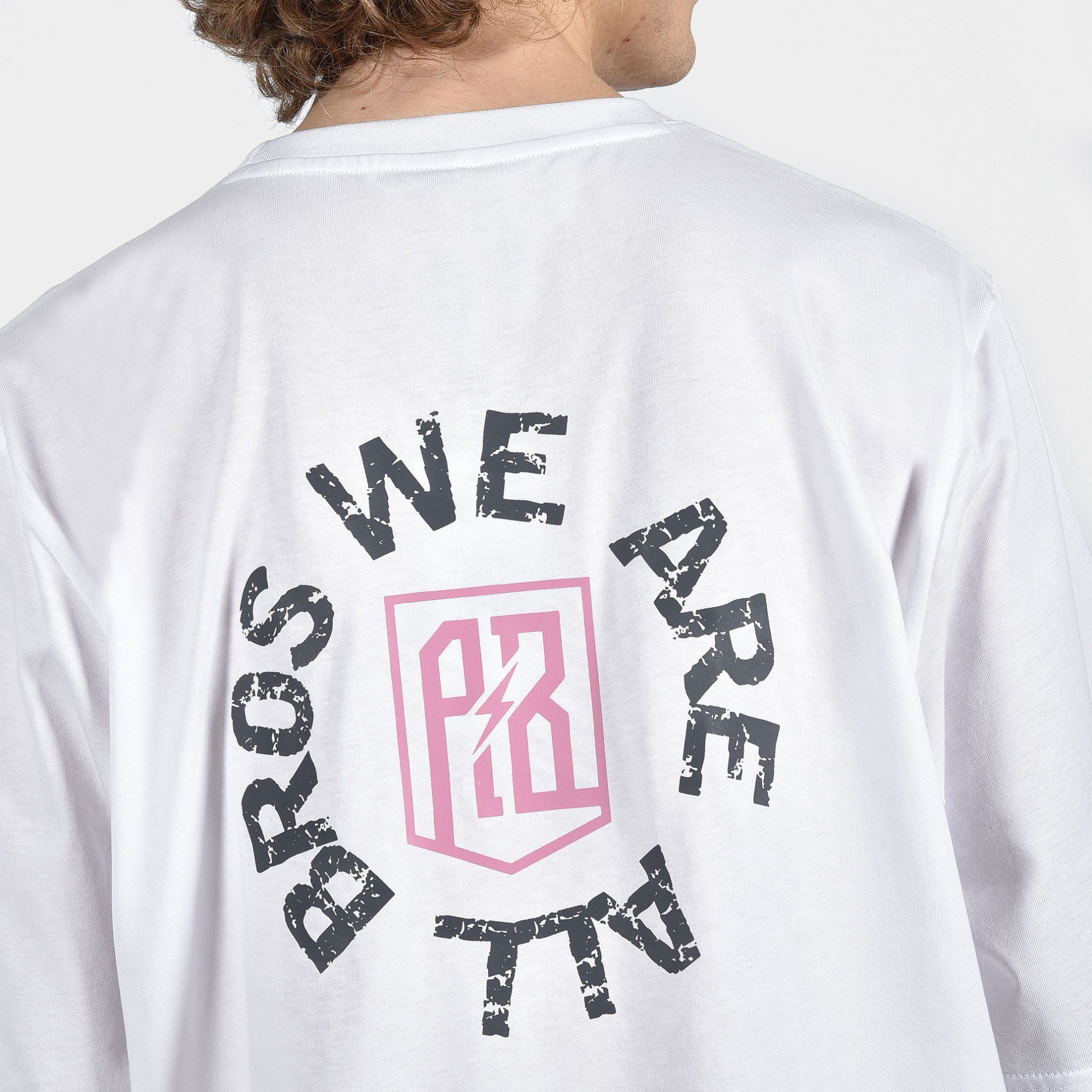 ANTETOKOUNBROS Men's Oversized T-shirt Circle White Detail