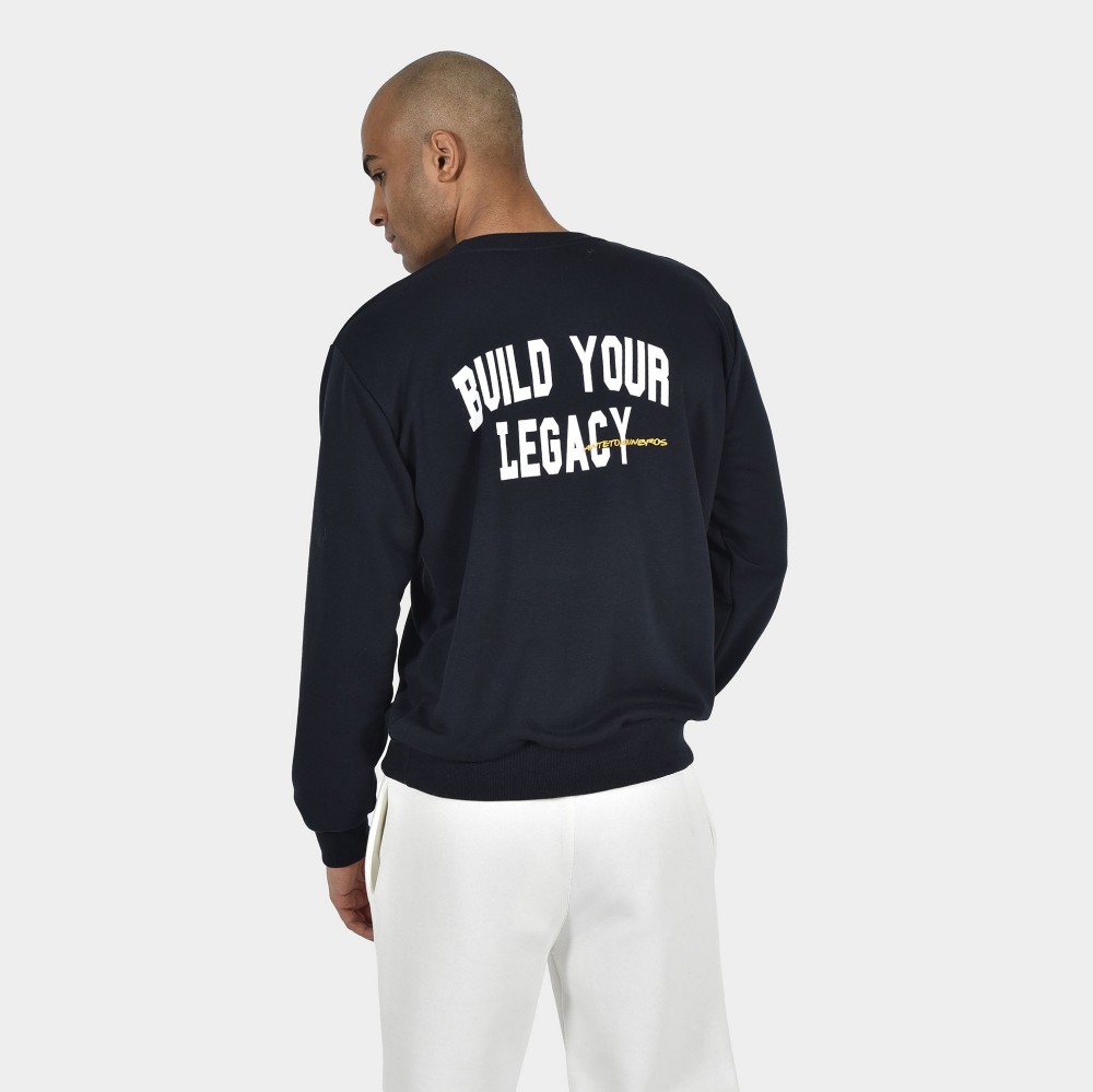 ANTETOKOUNBROS Men's Sweatshirt Build your Legacy™ Blue Back