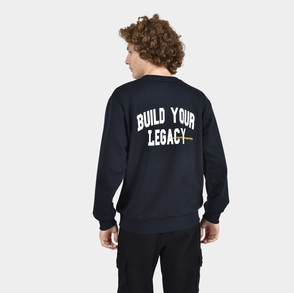 ANTETOKOUNBROS Men's Sweatshirt Build your Legacy™ Blue Back 1