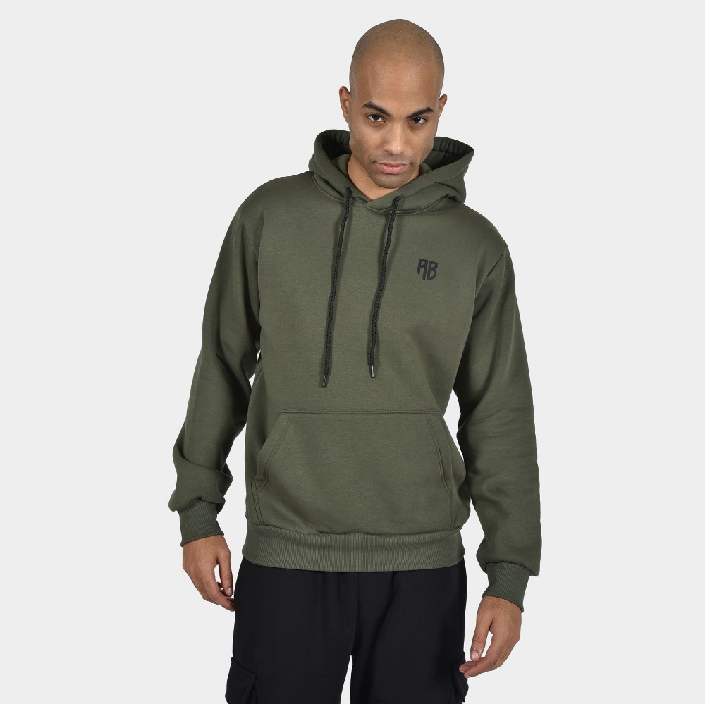 ANTETOKOUNBROS Men's  Hoodie Colormaniac Vertical Khaki Front