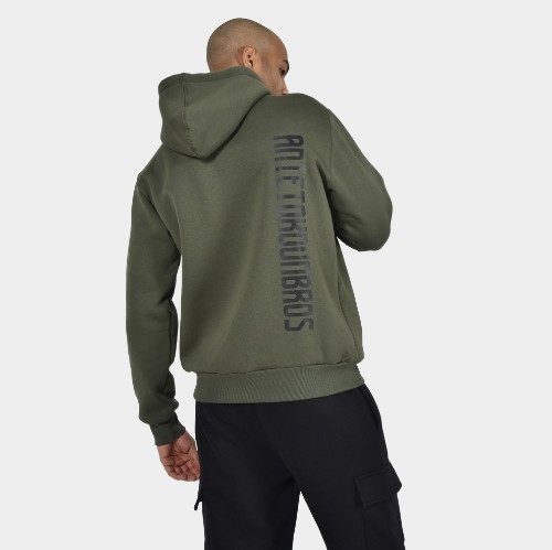 ANTETOKOUNBROS Men's  Hoodie Colormaniac Vertical Khaki Back thumb