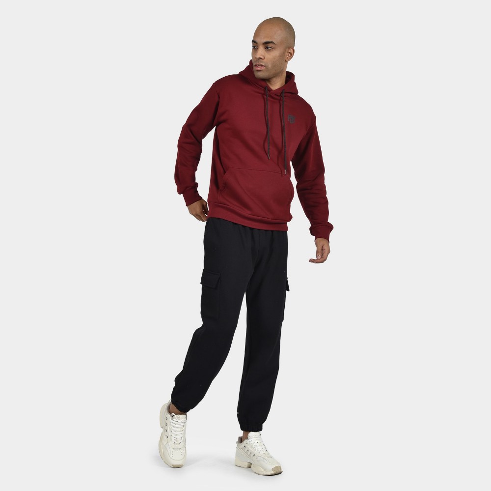 ANTETOKOUNBROS Men's Hoodie Colormaniac Vertical Bordeaux Model Front