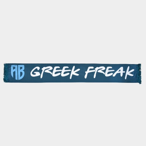 ANTETOKOUNBROS Scarf with Greek Freak Logo Blue Flat Photo thumb