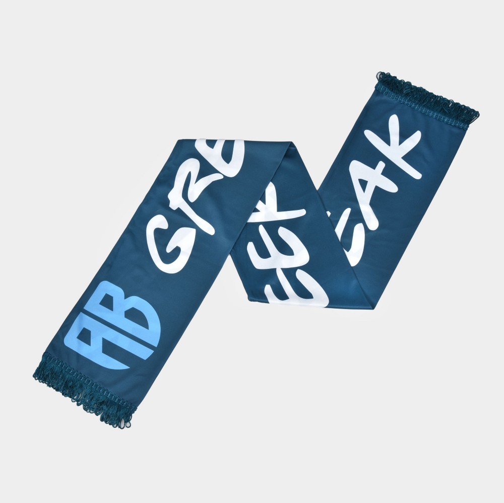 ANTETOKOUNBROS Scarf with Greek Freak Logo Blue Flat Photo 1