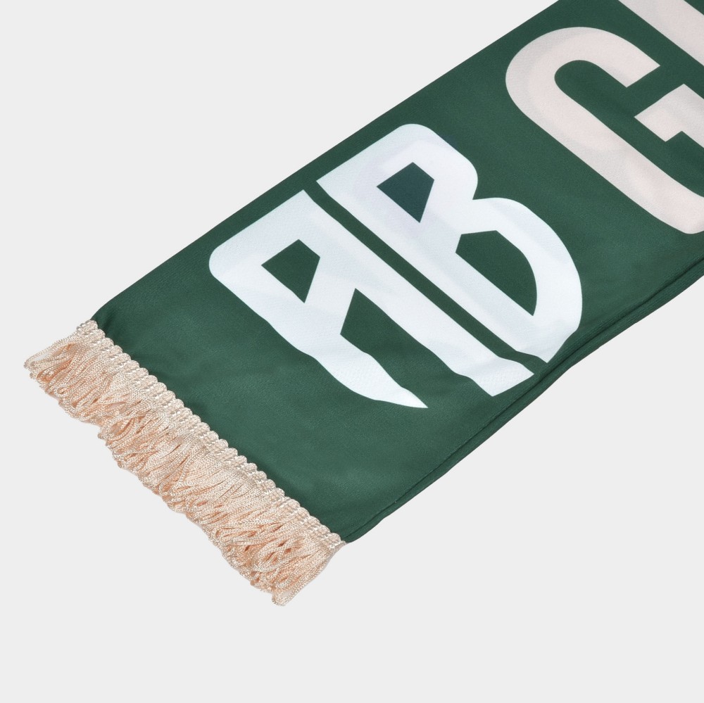 ANTETOKOUNBROS Scarf with Greek Fr34k Logo Green Detail