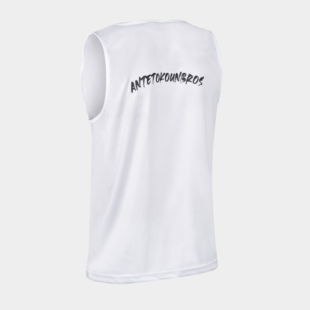 ANTETOKOUNBROS Men's Tank-Top AntetokounBros™ White Back 3/4