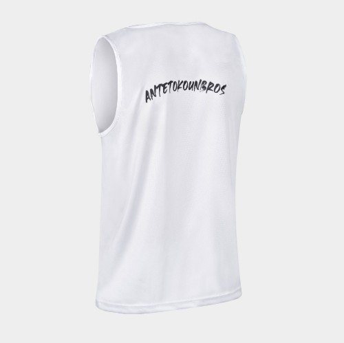 ANTETOKOUNBROS Men's Tank-Top AntetokounBros™ White Back 3/4 thumb