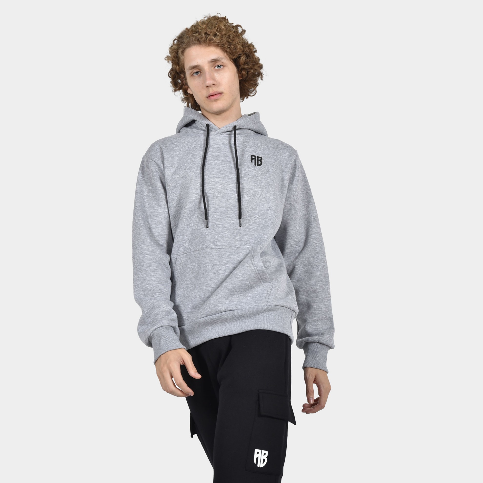 Men's Hoodie Colormaniac Vertical Grey ANTETOKOUNBROS Front