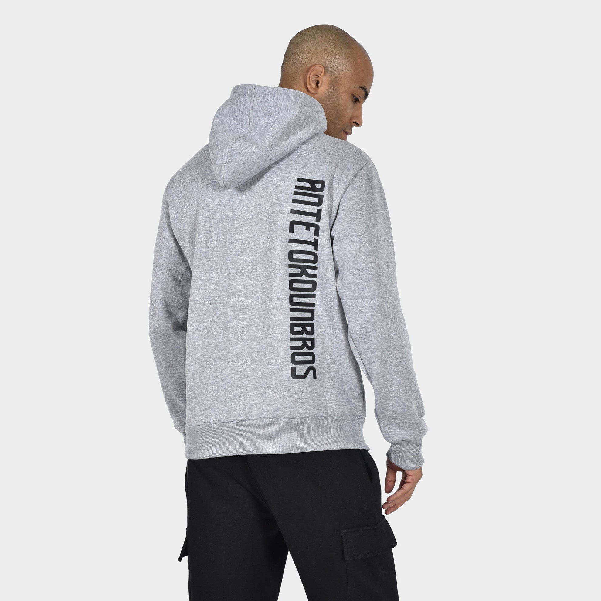 Men's Hoodie Colormaniac Vertical Grey ANTETOKOUNBROS Back 1