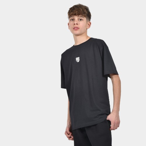 ANTETOKOUNBROS Kids' Oversized T-shirt We are all Bros Black Front thumb