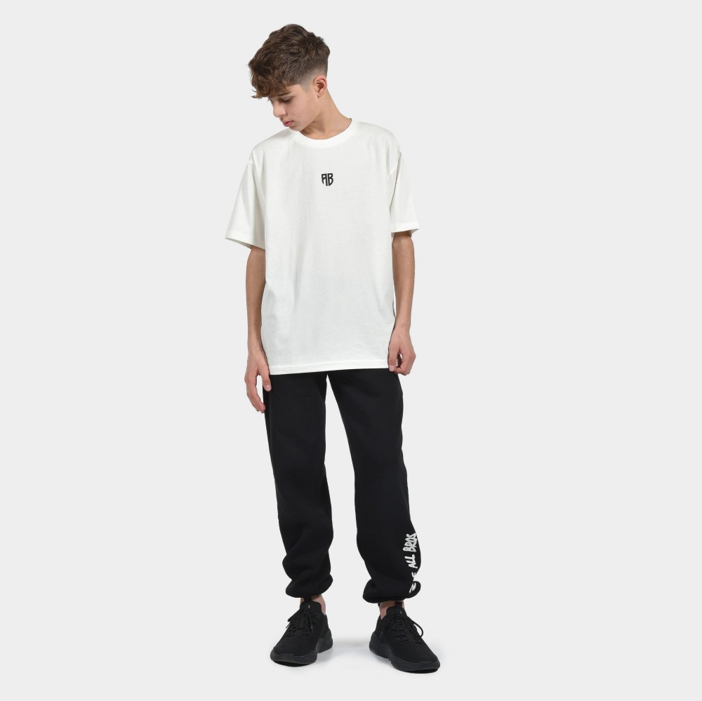ANTETOKOUNBROS Kids' Oversized T-shirt We are all Bros Off White Front Model Front