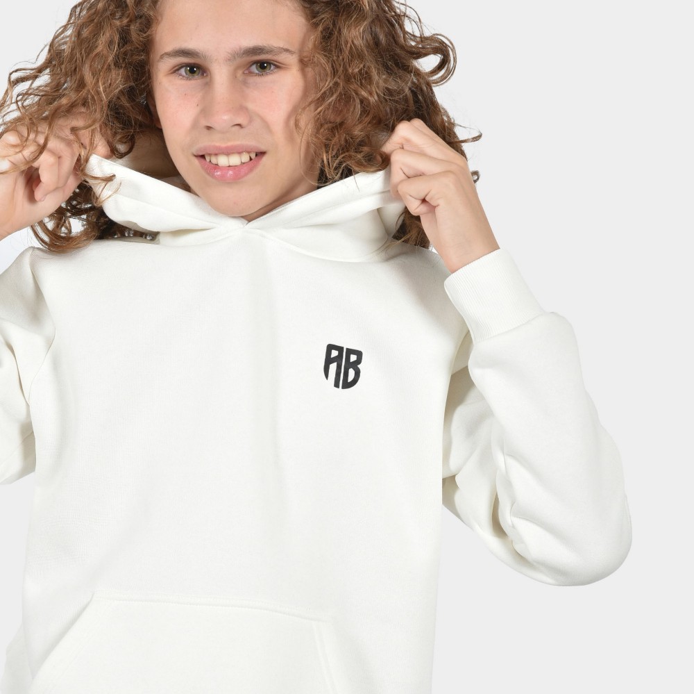 ANTETOKOUNBROS Kids' Hoodie Smiley Off White Detail